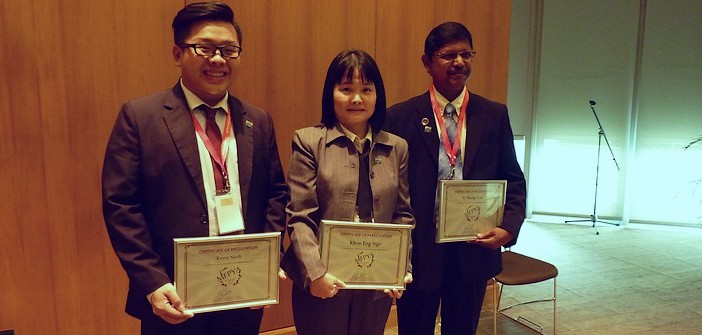 (L-R): The Top Three Scorers: Kevin Neoh, Licensed Financial Planner From VKA Wealth Planners; Catherine Khoo, Licensed Financial Planner From CWA; And V. Thangavelu, CEO Of Blueprint Planning.